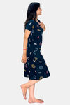Sweetmoon Long T Shirt Nightdress - Blue — thumbnail 3